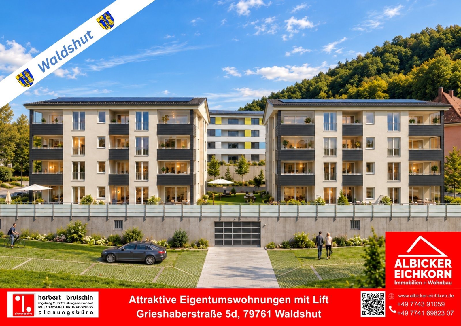 Waldshut-Tiengen: Neubau Waldshut - 2,0 Zimmerwohnung Erdgeschoss mit Lift Waldshut-Tiengen: Neubau Waldshut - 2,0 Zimmerwohnung Erdgeschoss mit Lift