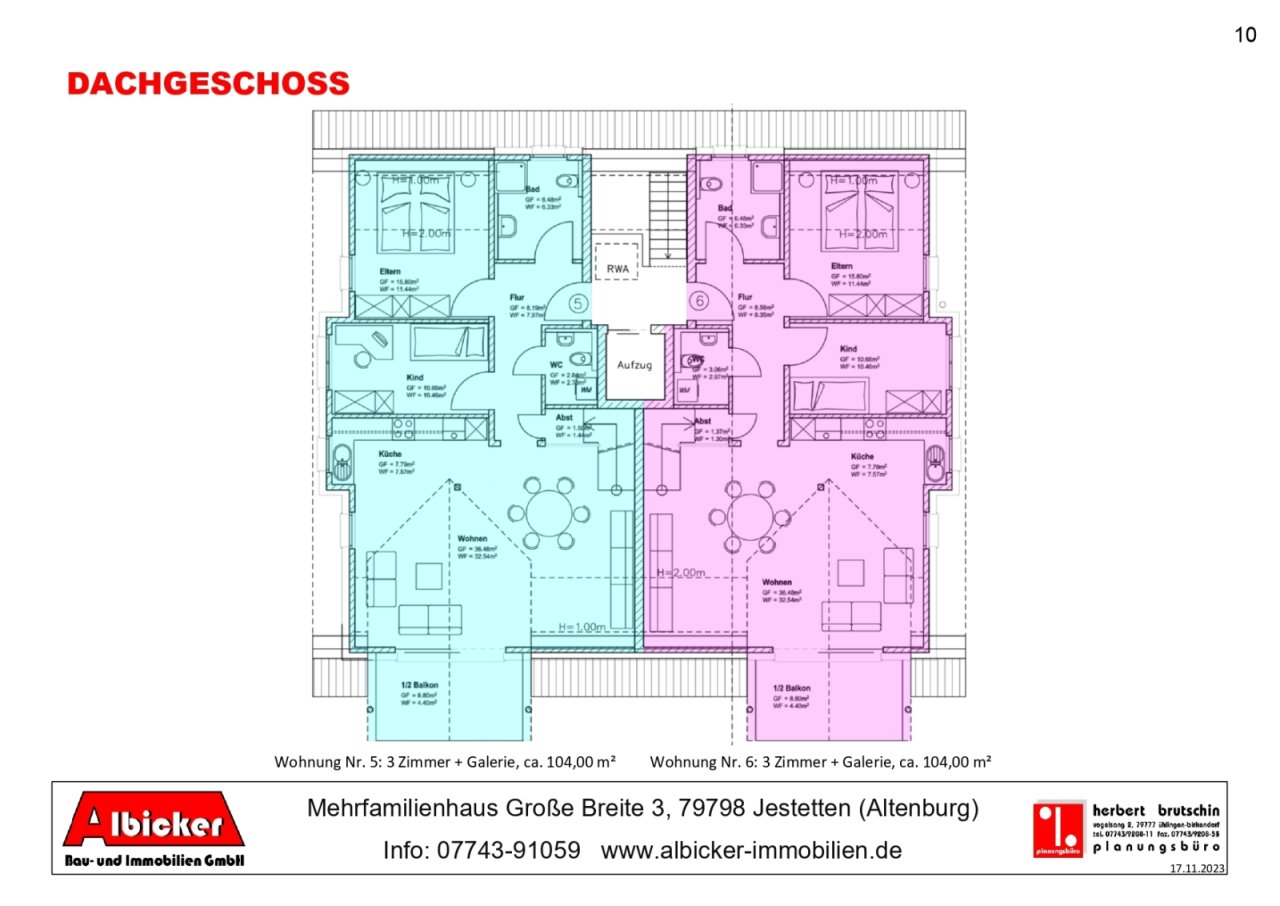 Übersicht Dachgeschoss Übersicht Dachgeschoss