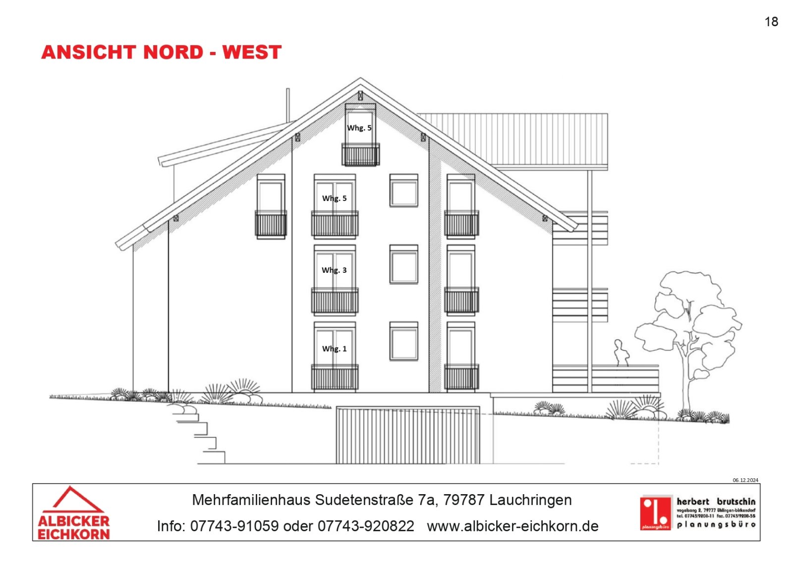Nord-West Tiefgarageneinfahrt