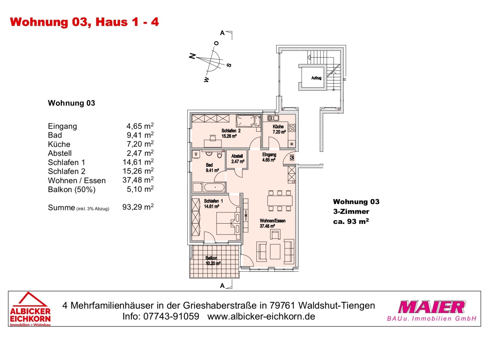 Haus 3: Wohnung 3 Obergeschoss