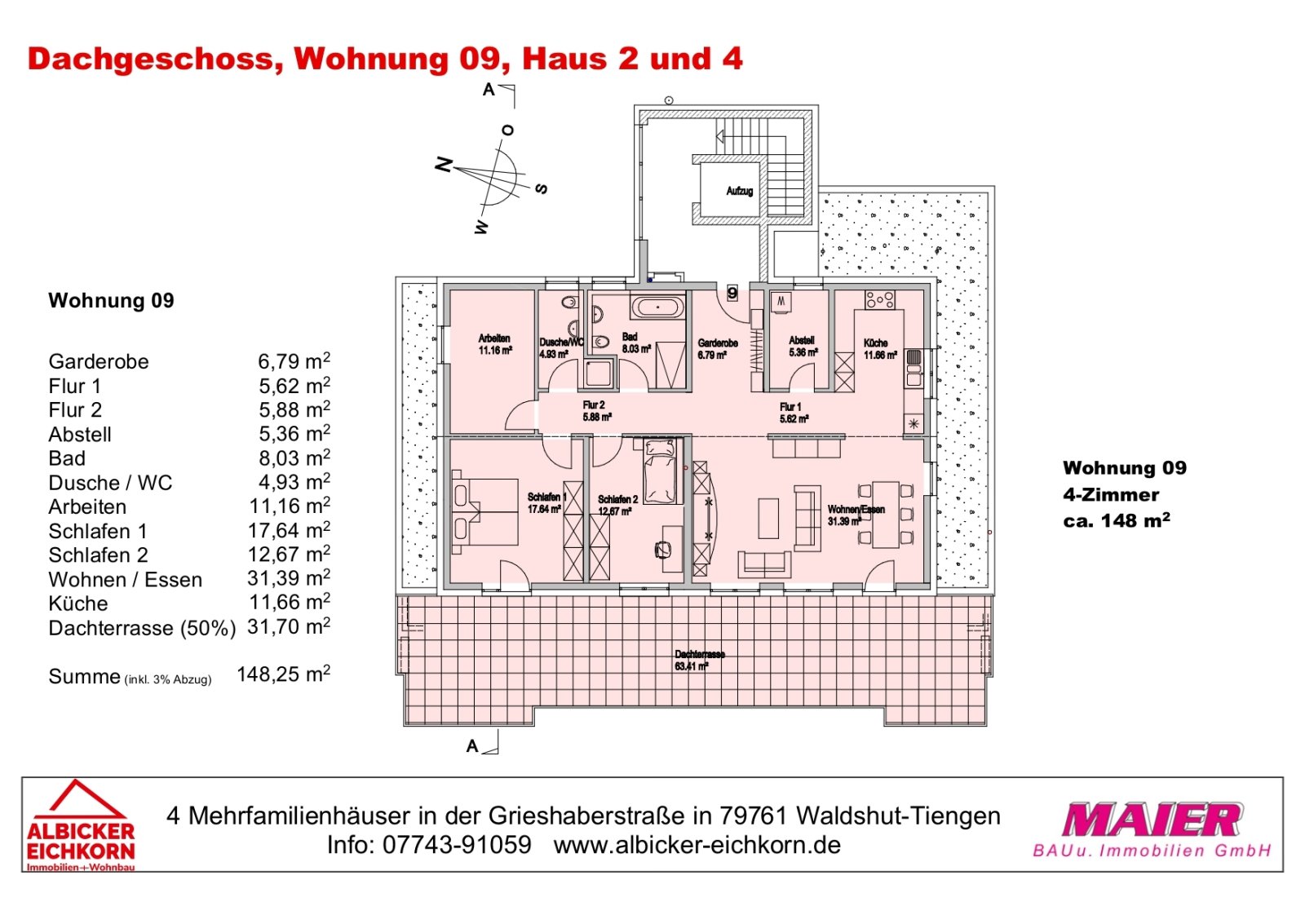 Haus 4: 4 ZI. DG Penthousewohnung