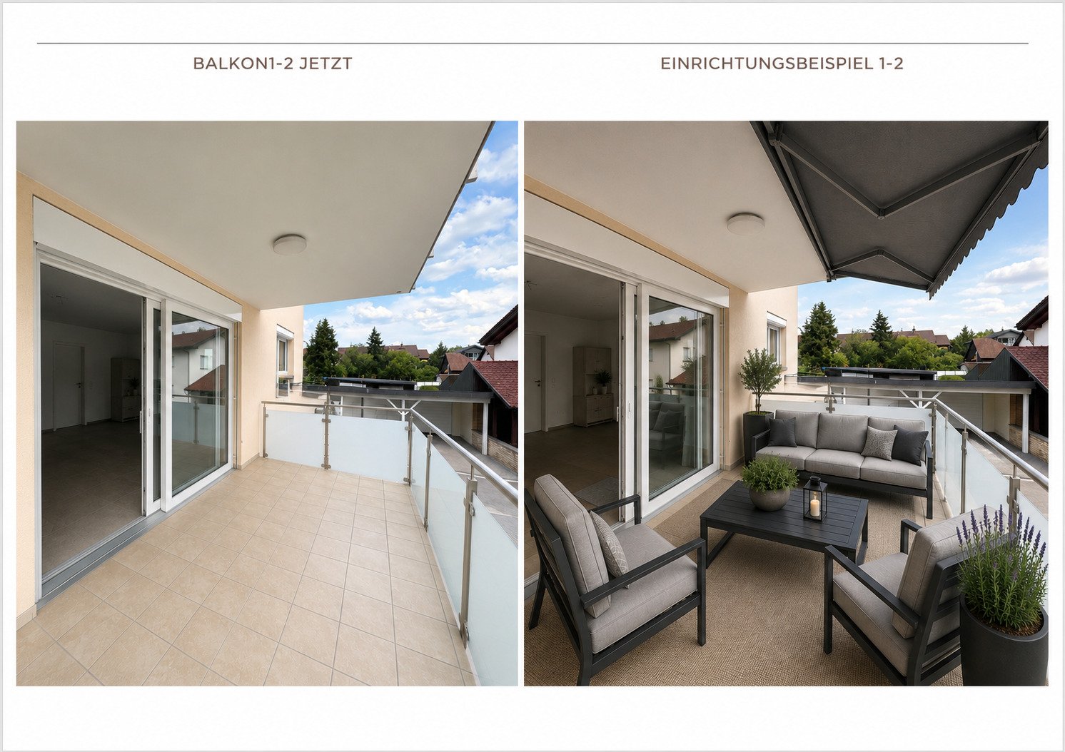 sonnenverwöhnter Südbalkon