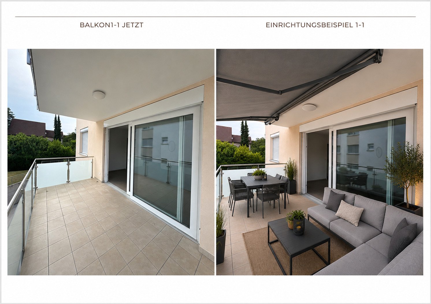 sonnenverwöhnter Südbalkon