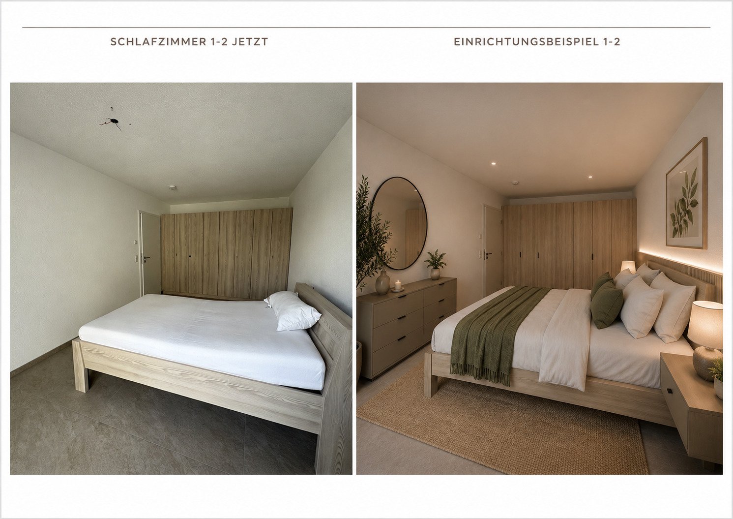 Schlafzimmer 1: Lage Osten